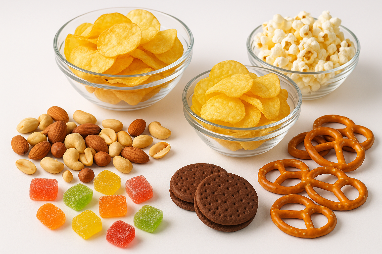 some unlabeled snacks hd image